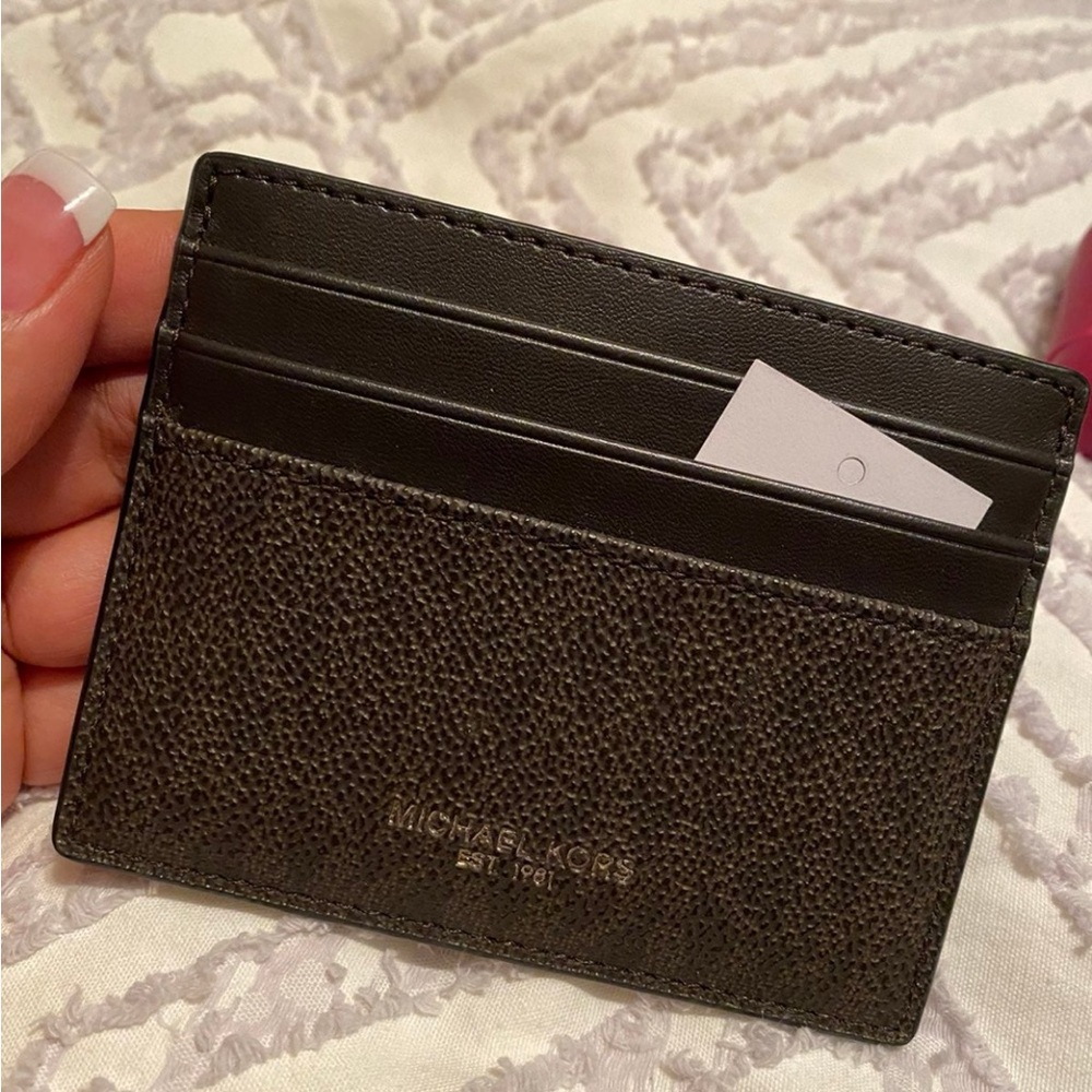 Michael Kors Dark Brown Leather Card Holder